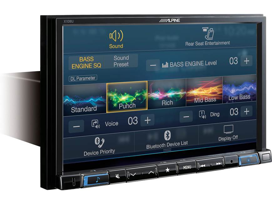 Alpine X108U Digital media navigation receiver with 8