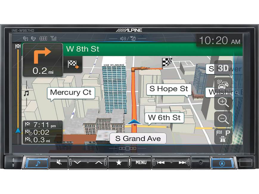 Alpine INE-W967HD Digital media navigation receiver (does not play