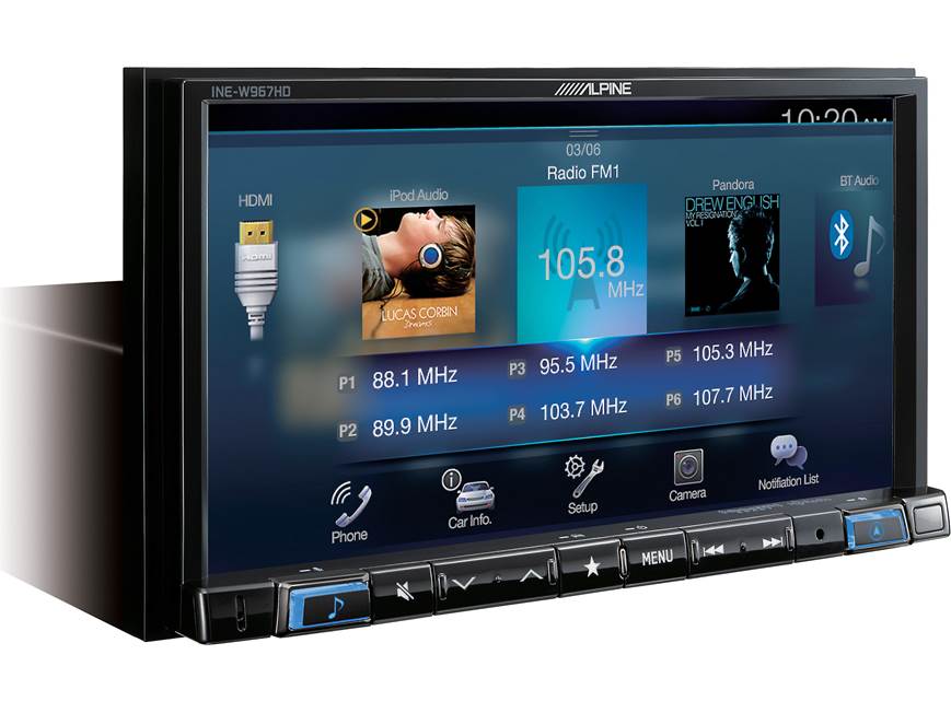 Alpine INE-W967HD Digital media navigation receiver (does not play