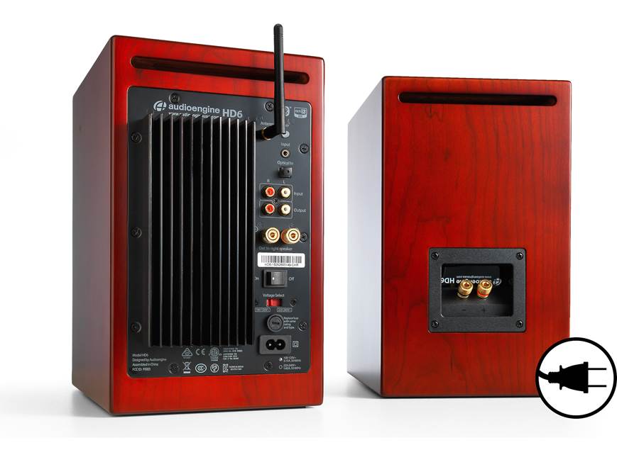 Audioengine HD6 (Cherry) Powered stereo speakers with Bluetooth
