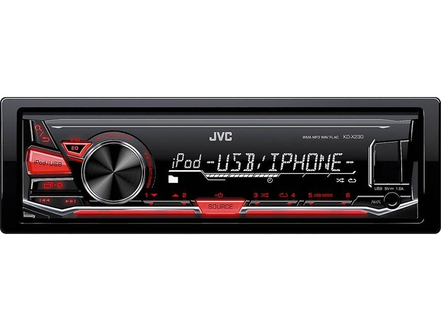 JVC KD-X230 Digital media receiver (does not play CDs) at Crutchfield