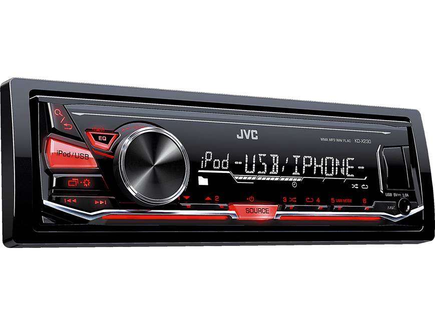 JVC KD-X230 Digital media receiver (does not play CDs) at Crutchfield
