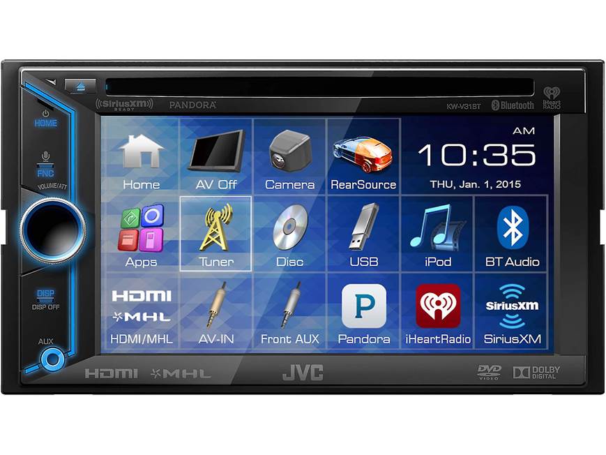 JVC KW-V31BT DVD receiver at Crutchfield