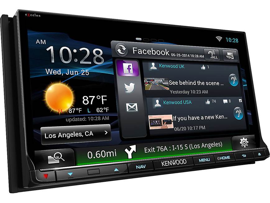 Kenwood Excelon DNN992 Navigation receiver with Wi-Fi® at Crutchfield