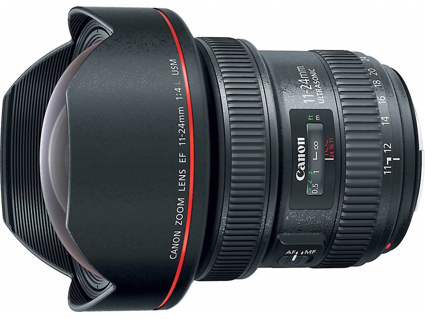 Canon EF 11-24mm f/4L USM L series ultra-wide-angle zoom lens for