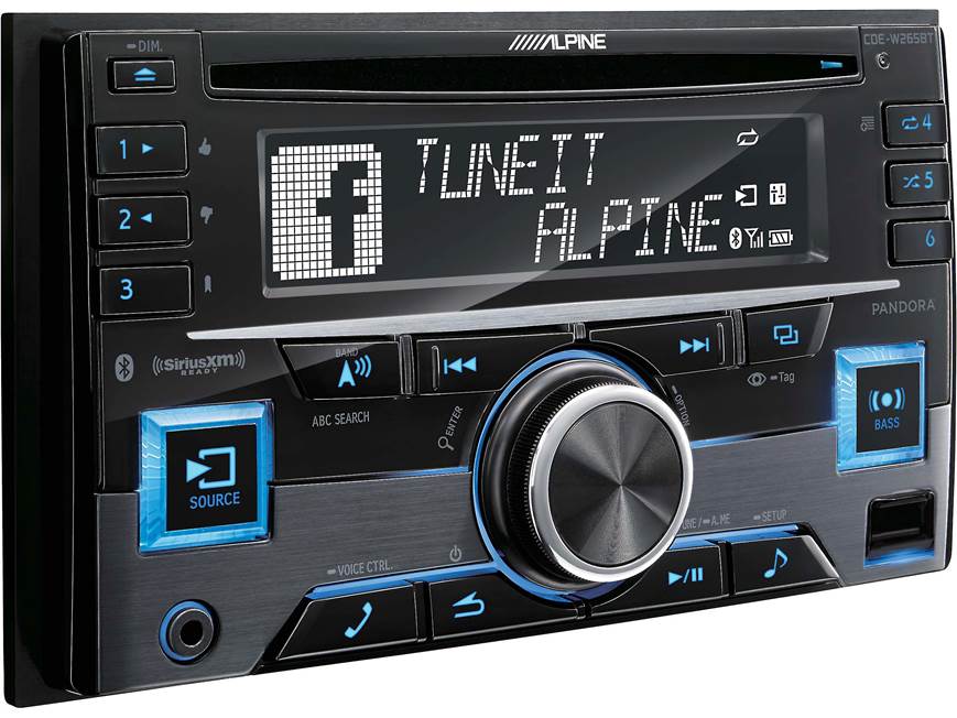 Alpine CDE-W265BT CD receiver at Crutchfield