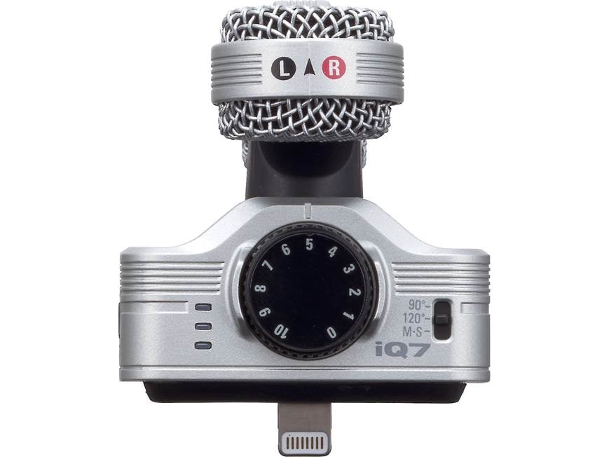 Zoom iQ7 Mid-side stereo condenser microphone array with Lightning