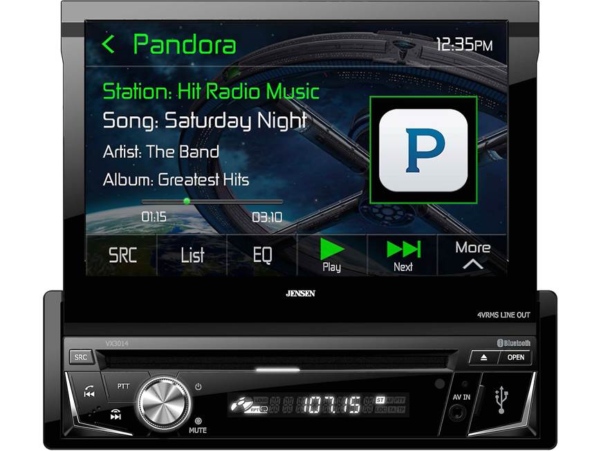 DVD プレーヤー Jensen VX3014 DVD receiver at Crutchfield