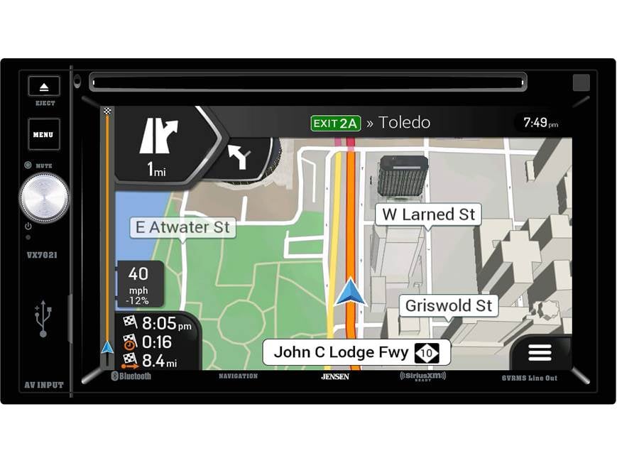 Jensen VX7021 Navigation receiver at Crutchfield
