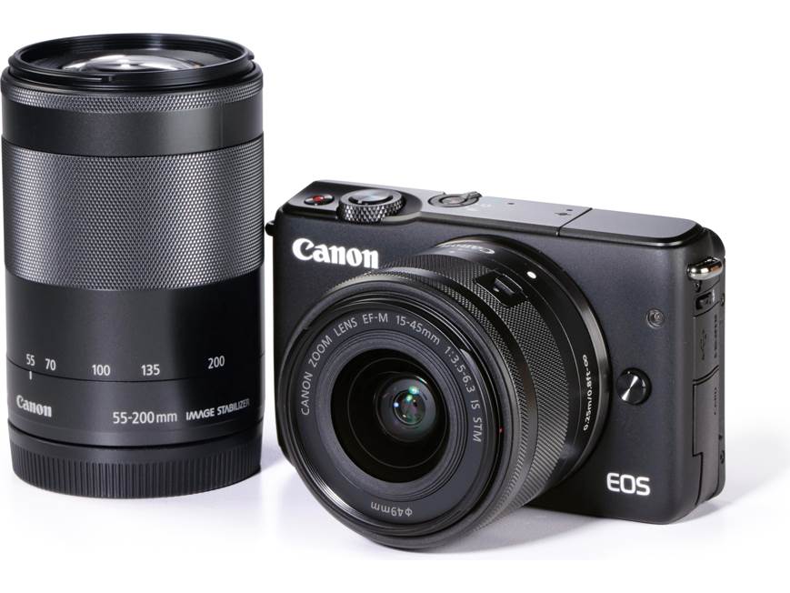 Canon EOS M10 Two Lens Kit 18-megapixel mirrorless camera with 15