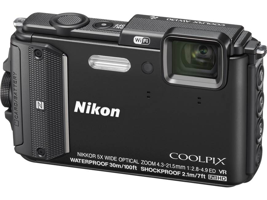 Nikon Coolpix AW130 (Black) Tough-style 16-megapixel digital