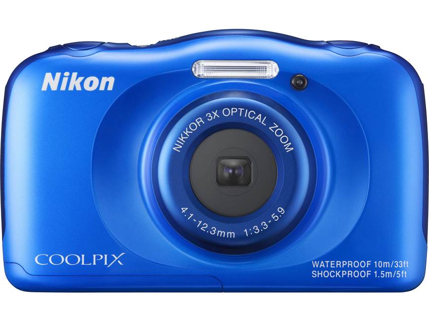 Nikon Coolpix S33 (Blue) 13.2-megapixel waterproof/shockproof