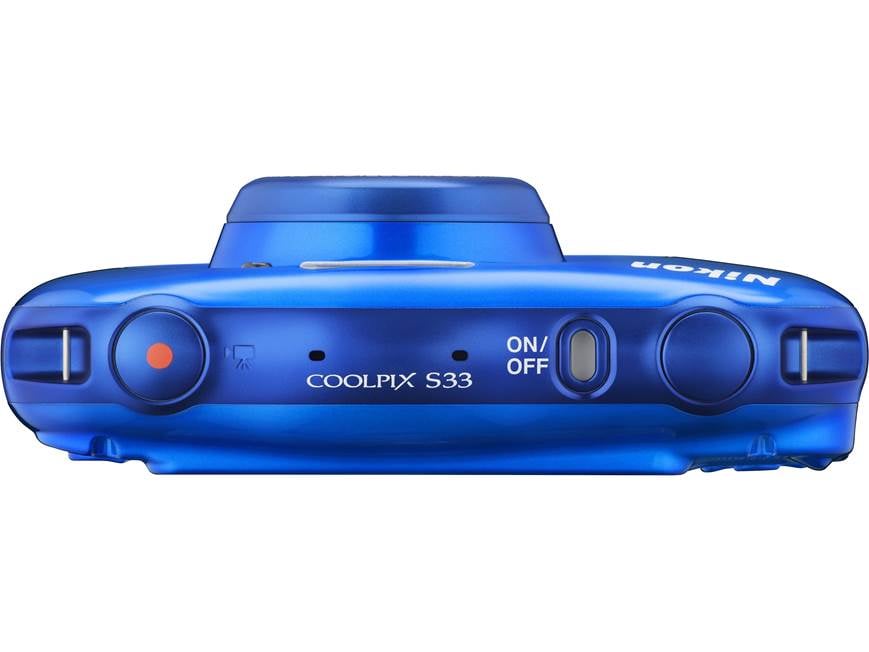 Nikon Coolpix S33 (Blue) 13.2-megapixel waterproof/shockproof