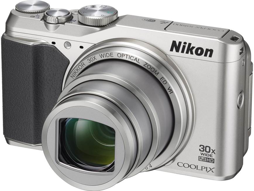 Nikon Coolpix S9900 (Silver) 16-megapixel camera with 30X optical