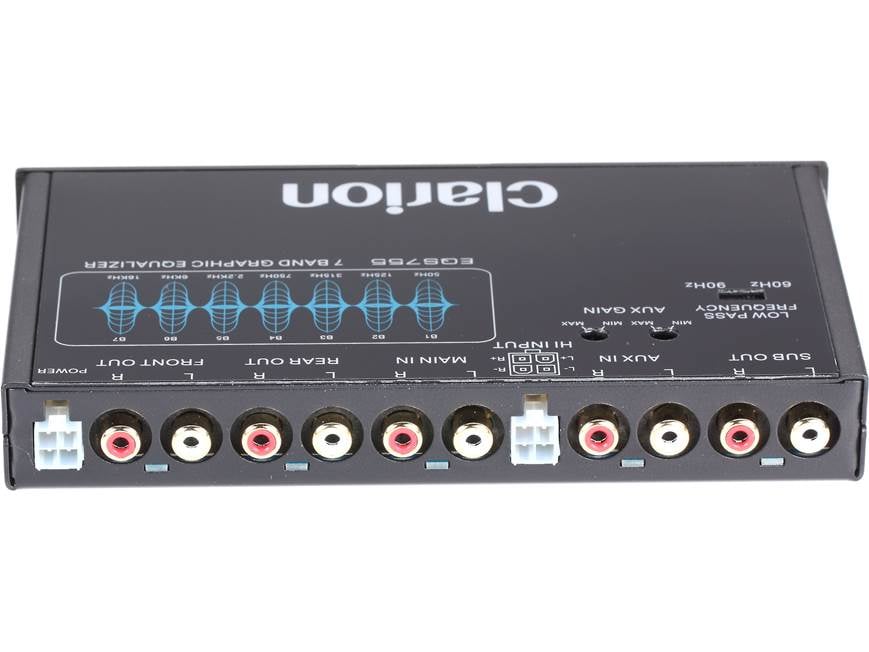 Clarion EQS755 7-band graphic equalizer — 1/2-DIN chassis (1
