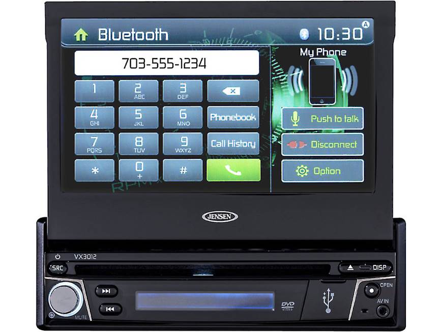 Jensen VX3012 DVD receiver at Crutchfield