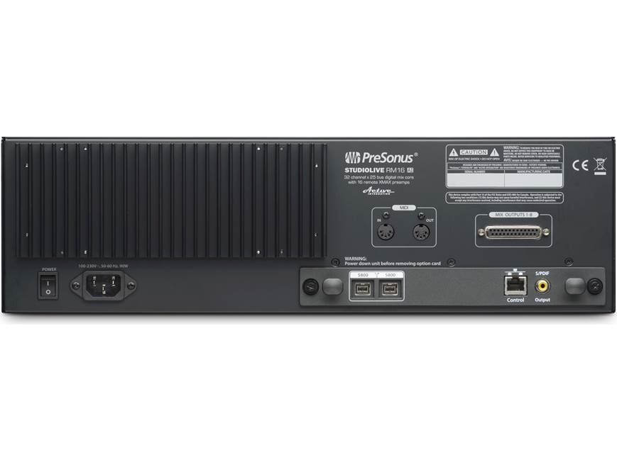 PreSonus StudioLive™ RM16AI Rack-mount 16-channel digital mixer