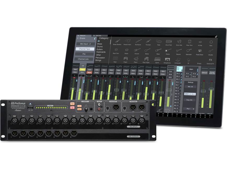 PreSonus StudioLive™ RM16AI Rack-mount 16-channel digital mixer