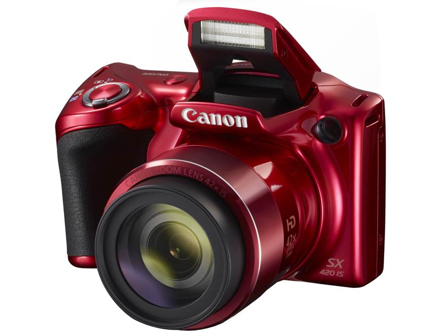 Canon PowerShot SX420 IS (Red) 20-megapixel camera with 42X