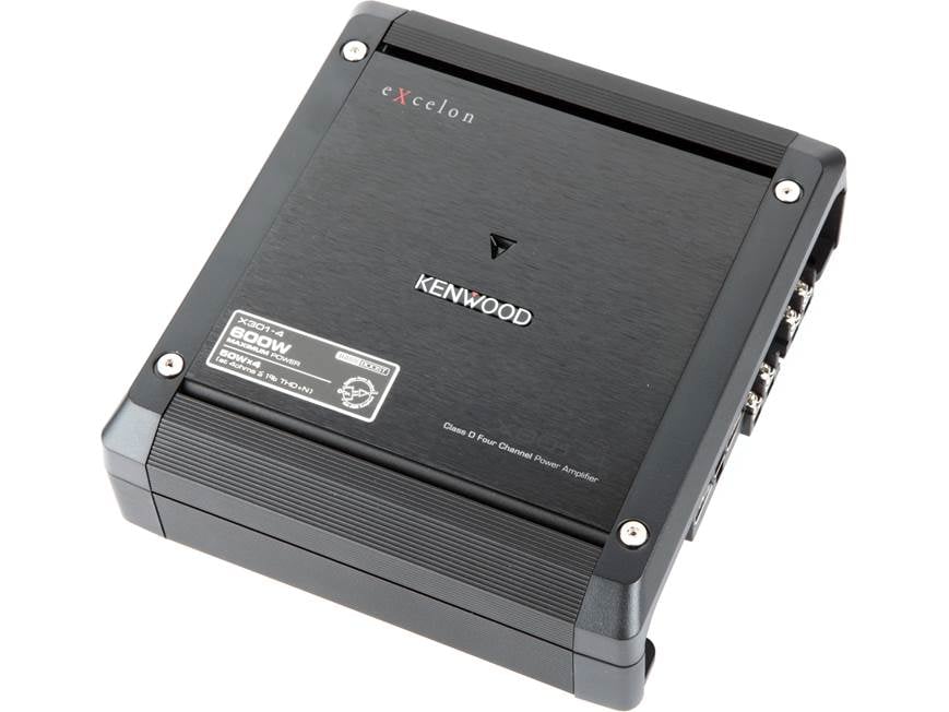 Kenwood Excelon X301-4 4-channel car amplifier — 50 watts RMS x 4