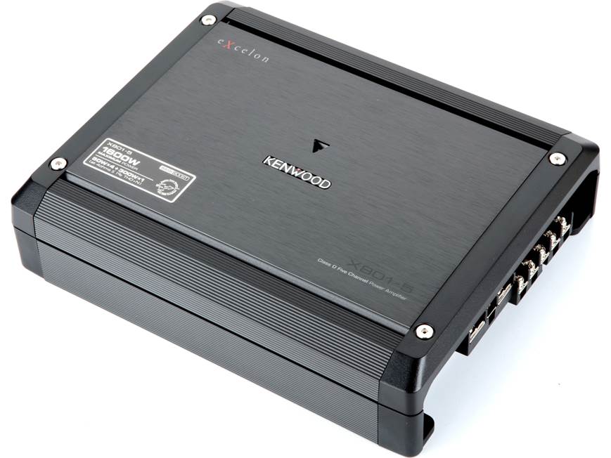 Kenwood Excelon X801-5 5-channel car amplifier — 50 watts RMS x 4