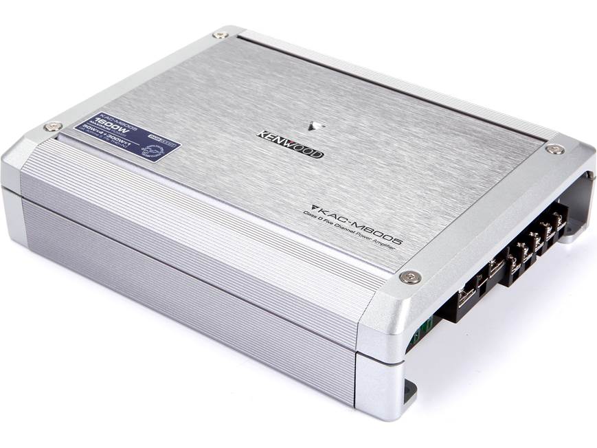 Kenwood KAC-M8005 5-channel marine amplifier — 50 watts RMS x 4 at