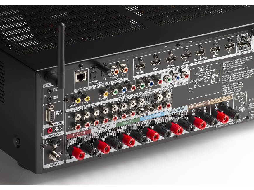 Denon AVR-X3300W IN-Command 7.2-channel home theater receiver with