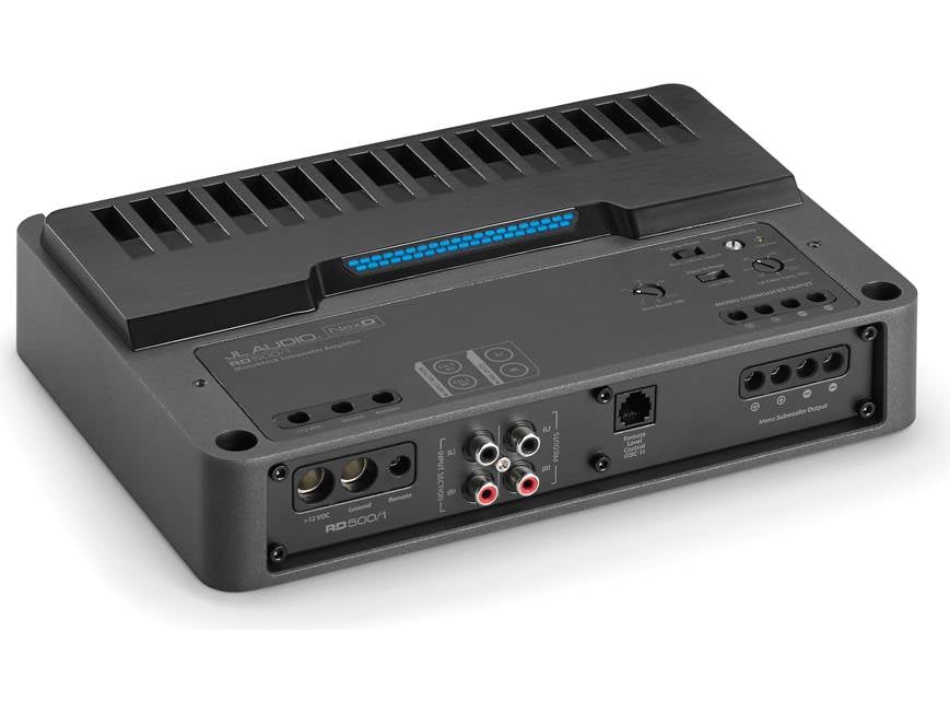 JL Audio RD500/1 Mono subwoofer amplifier — 500 watts RMS x 1 at 2