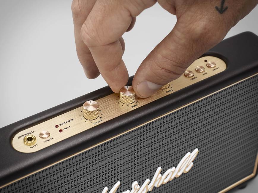 Marshall Stockwell Portable Bluetooth® speaker with flip cover