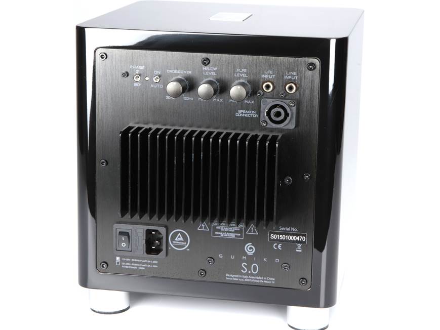 Sumiko S.0 (Black) Ultra-compact powered subwoofer (Black) at