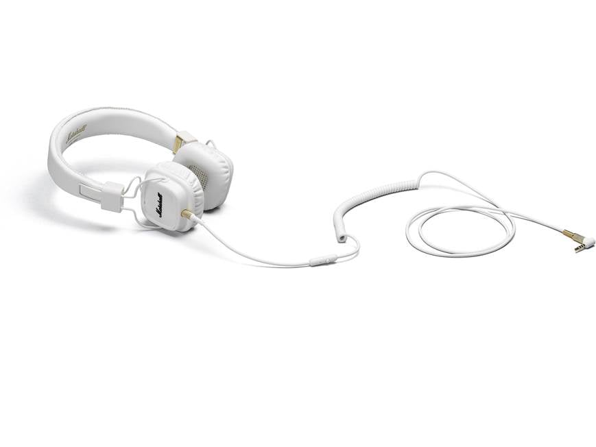 Marshall Major II (White) On-ear headphones with in-line remote