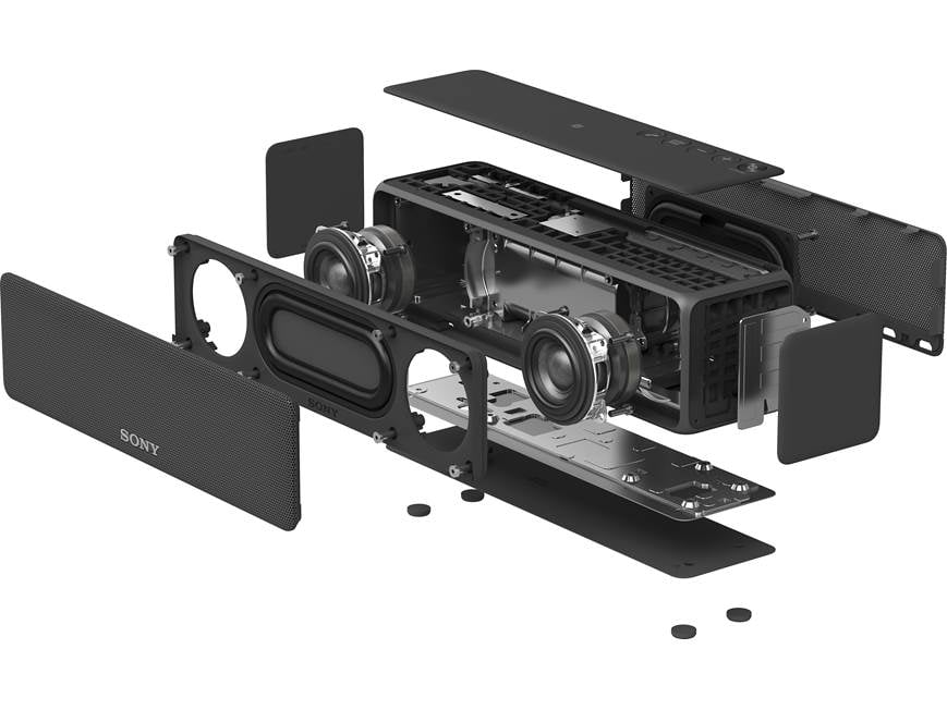 2台セット　SONY ワイヤレススピーカー h.ear go（SRS-HG1） Sony SRS HG1 h.ear go (Charcoal Black) Portable wireless speaker