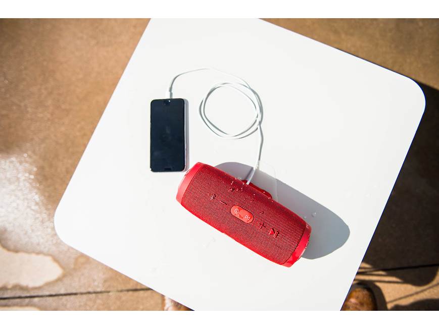 JBL Charge 3 (Red) Waterproof portable Bluetooth® speaker (Red) at