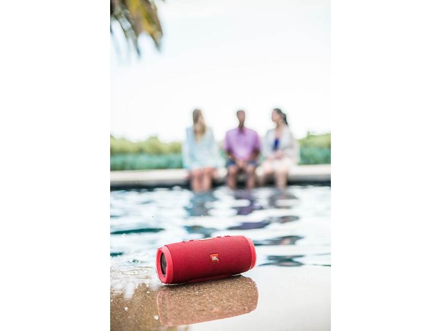 JBL Charge 3 (Red) Waterproof portable Bluetooth® speaker (Red) at