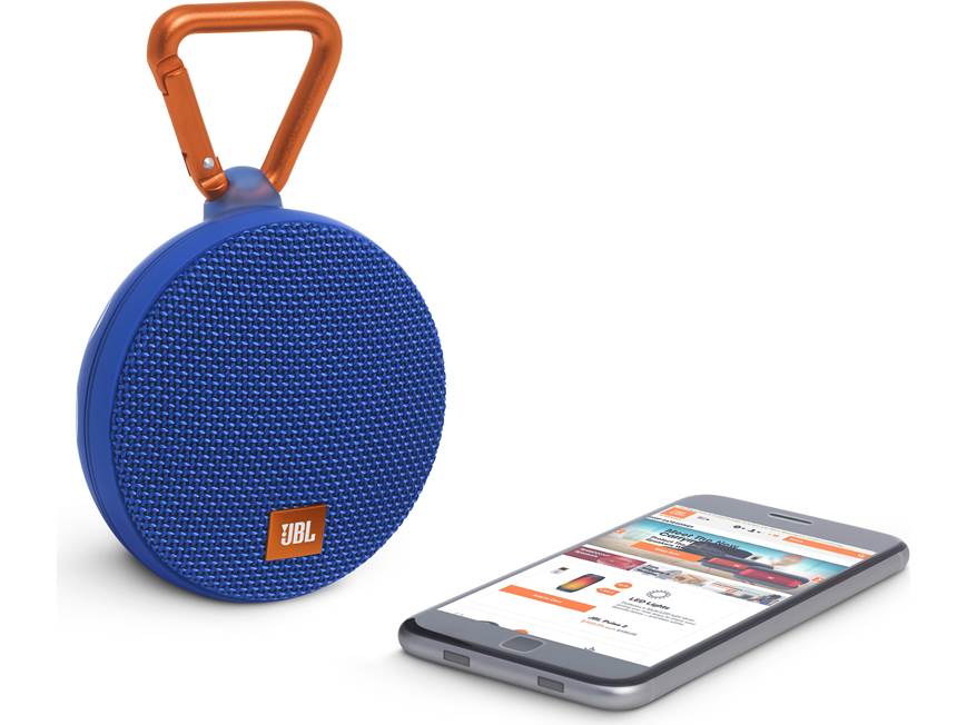 JBL Clip 2 (Blue) Waterproof portable Bluetooth® speaker (Blue) at