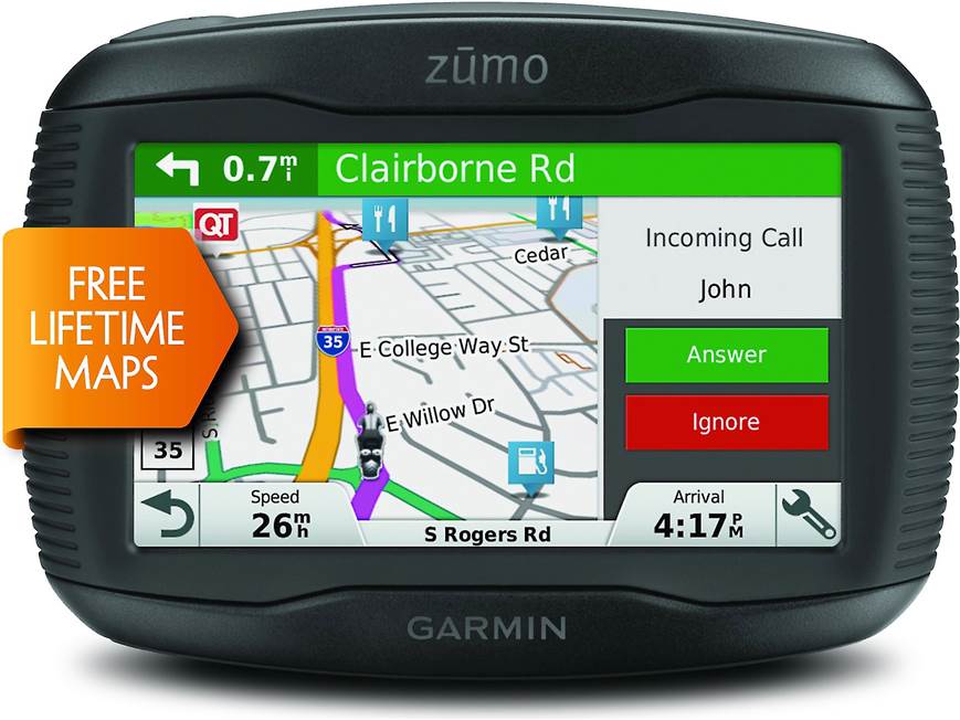 Garmin zūmo® 395LM Portable motorcycle navigator with free