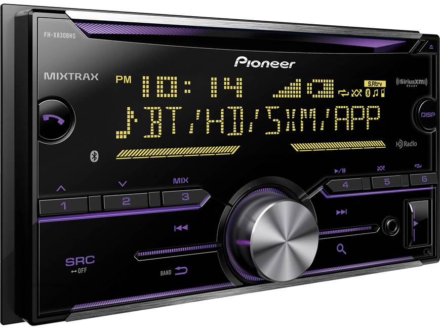 Pioneer FH-X830BHS CD receiver at Crutchfield