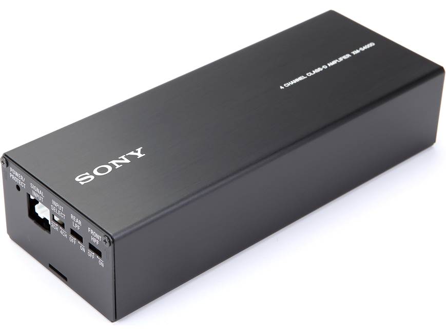 Sony XMS400D Compact 4-channel car amplifier — 45 watts RMS x 4 at