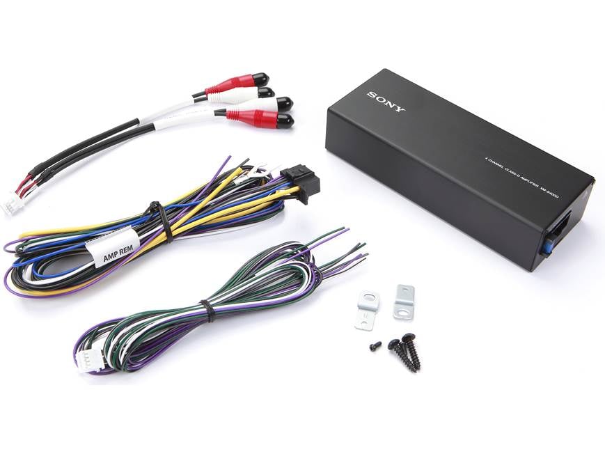 Sony XMS400D Compact 4-channel car amplifier — 45 watts RMS x 4 at