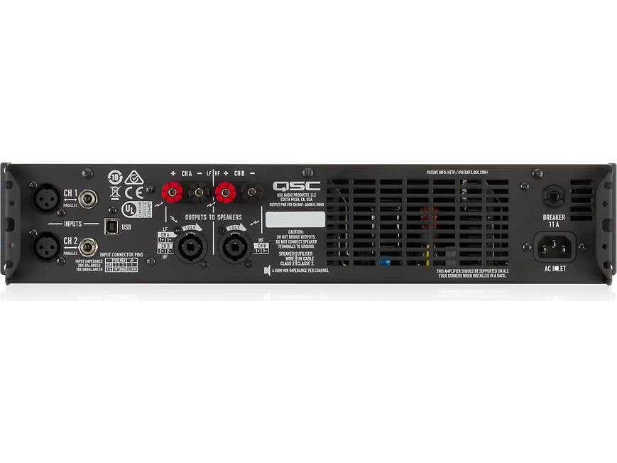 QSC GXD4 GXD Series power amplifier — 400W x 2 at 8 ohms (non