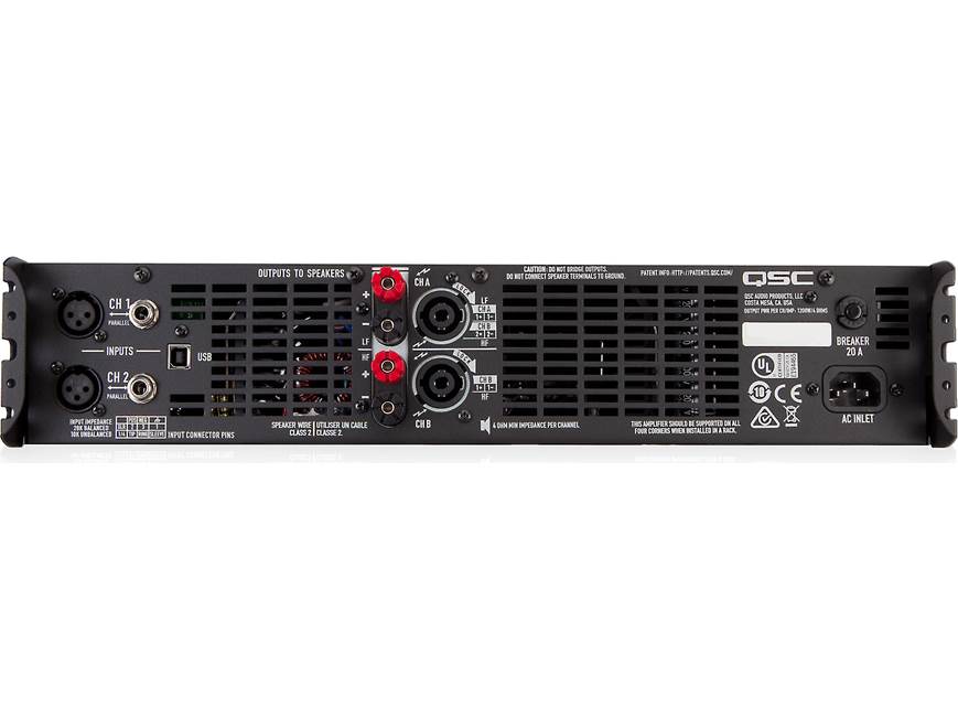 QSC GXD8 GXD Series power amplifier — 800W x 2 at 8 ohms (non