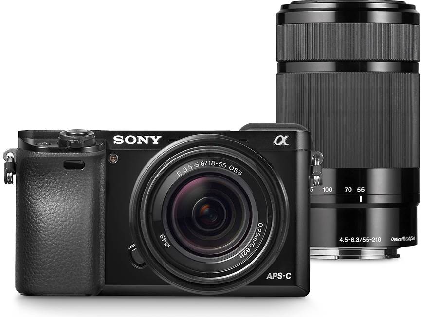 Sony a6000 Two Lens Kit 24-megapixel mirrorless camera with 18