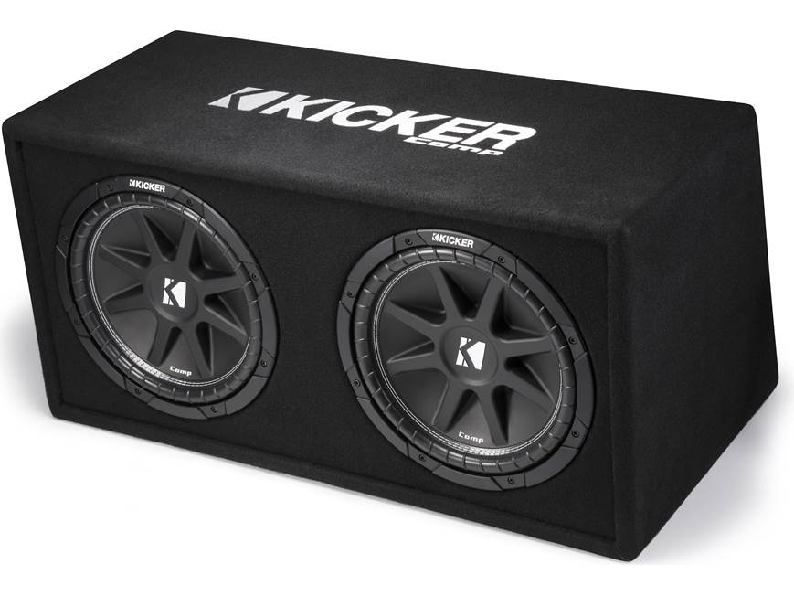 Kicker 43DC122 Ported enclosure with dual 12