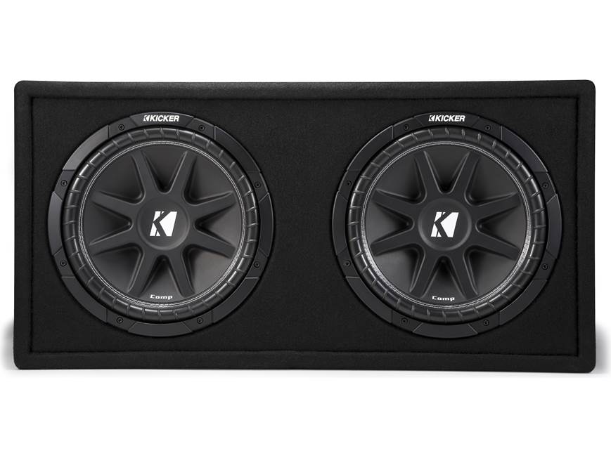 Kicker 43DC122 Ported enclosure with dual 12