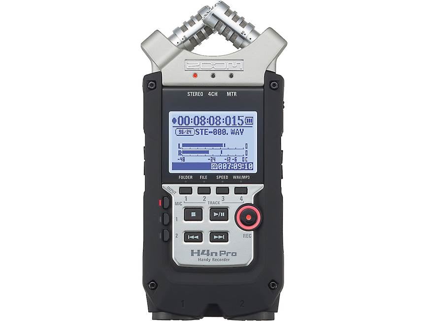 Zoom H4N Pro Handheld 4-track digital recorder at Crutchfield