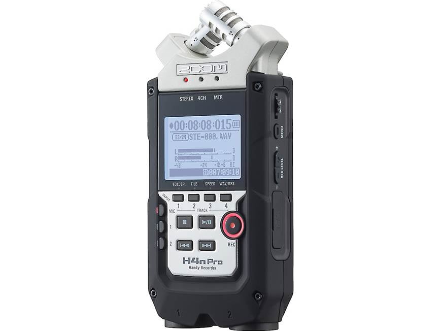 Zoom H4N Pro Handheld 4-track digital recorder at Crutchfield