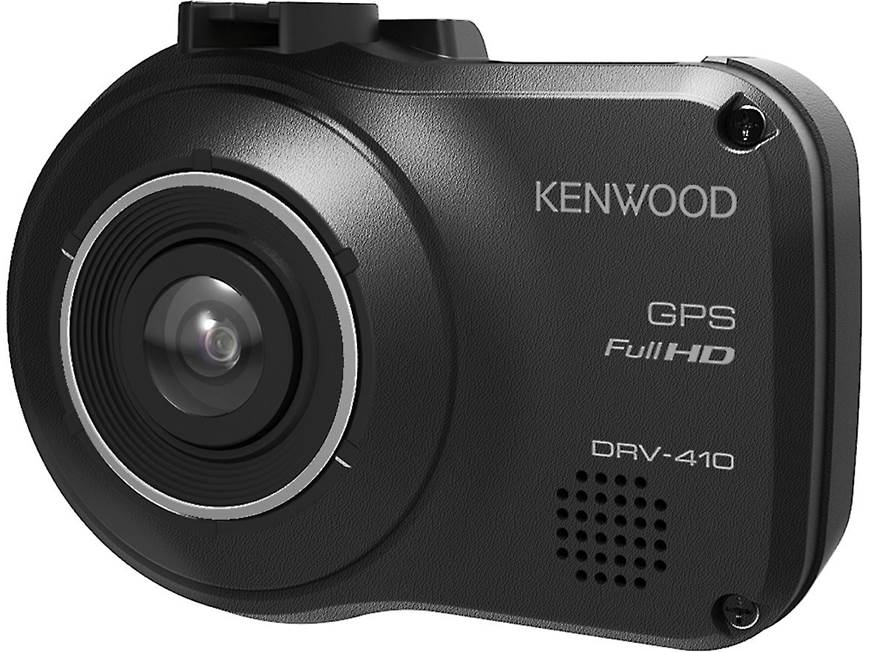 Kenwood DRV-410 HD dash cam with GPS and safety sensor at Crutchfield