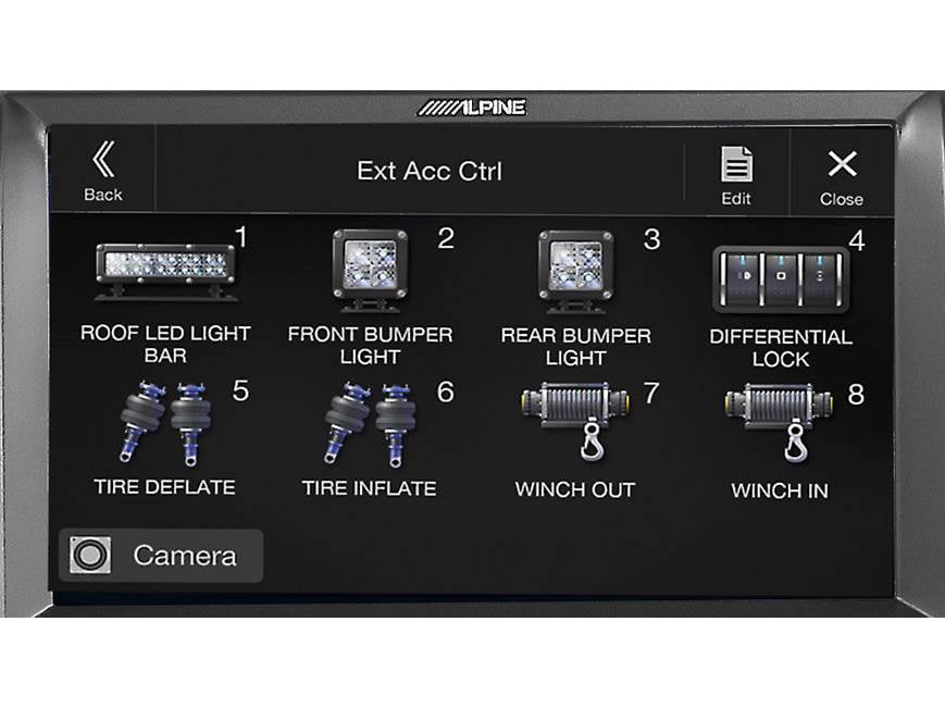 Alpine KAC-001 Truck Accessory Controller Control your truck's 12