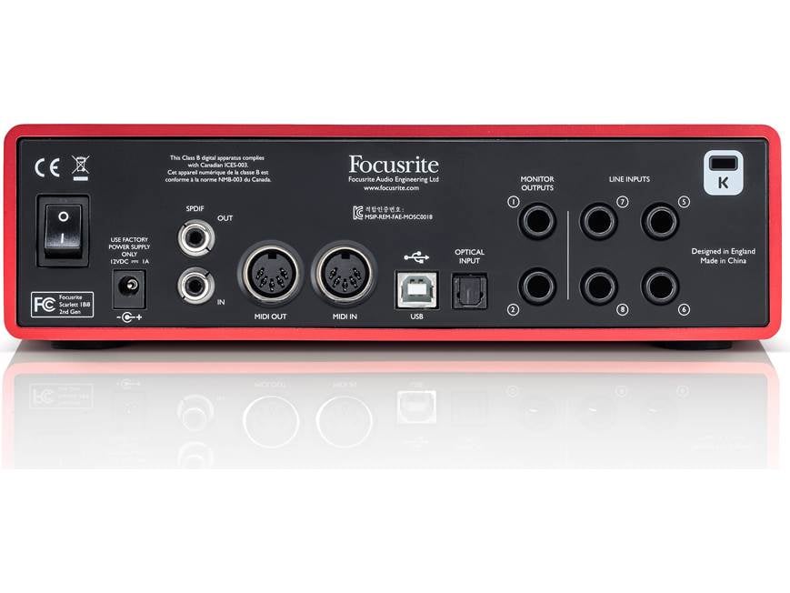 Focusrite Scarlett 18i8 (Second Generation) USB 2.0 audio
