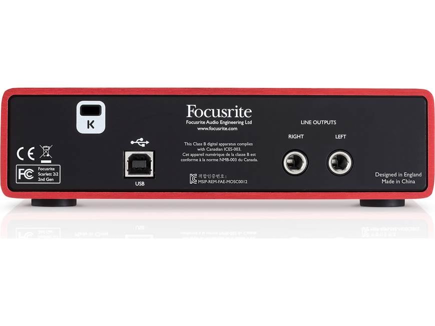 Focusrite Scarlett 2i2 (Second Generation) USB 2.0 audio interface